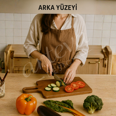 Ceviz Ağacı Epoksi Siyah-Beyaz Sunum Tahtası (3'lü Set)