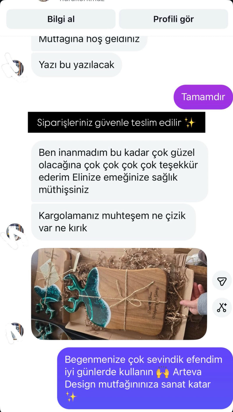 Müşteri memnuniyet mesajı 1